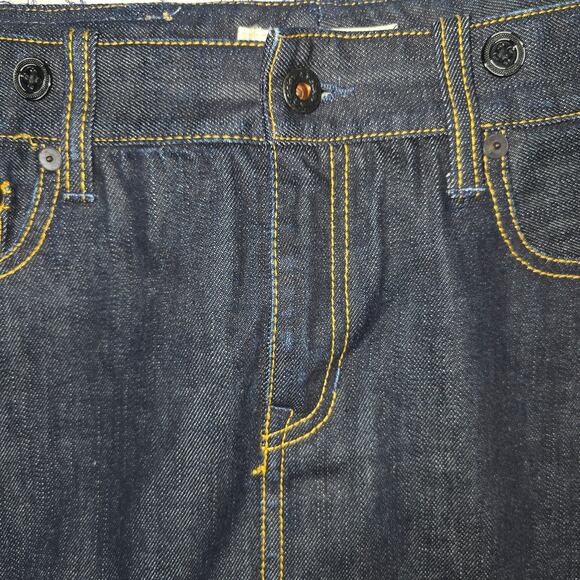 Rugby Ralph Lauren Y2K Denim Micro Mini Skirt Size 28 Dark Wash Vintage - Picture 4 of 10